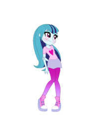 Size: 527x686 | Tagged: safe, artist:lumi-infinite64, artist:rainbow15s, artist:selenaede, sonata dusk, equestria girls, g4, base used, clothes, converse, gradient clothes, hand on arm, leggings, shoes, sneakers