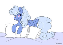 Size: 4551x3293 | Tagged: safe, artist:neoncel, oc, oc only, oc:comfy pillow, pegasus, pony, solo