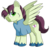 Size: 919x869 | Tagged: safe, artist:rainbowtashie, oc, oc only, oc:quick coffee, pony, commissioner:bigonionbean, cute, fusion, fusion:donut joe, fusion:soarin', male, solo, stallion