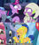 Size: 1280x1440 | Tagged: safe, edit, edited screencap, screencap, dj pon-3, flash sentry, spike, twilight sparkle, vinyl scratch, alicorn, dragon, pegasus, pony, a trivial pursuit, g4, my little pony: friendship is magic, twilight's kingdom, armor, bell, caption, clothes, deadpan snarker, do not want, faic, female, grin, hat, hoof shoes, image macro, levitation, library, magic, majestic as fuck, male, mare, nightcap, royal guard, shirt, shrunken pupils, silly, silly face, silly pony, smiling, stallion, telekinesis, text, the future ruler of equestria, twilight snapple, twilight sparkle (alicorn), twilight's castle, twilight's castle library, twilighting, twilynanas, uh oh, winged spike, wings