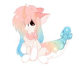 Size: 1280x1110 | Tagged: safe, artist:php146, oc, oc only, original species, pony, suisei pony, colored horn, female, horn, simple background, solo, white background