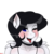 Size: 3000x3000 | Tagged: safe, alternate version, artist:rarityismywaifu, oc, oc only, oc:lamika, pegasus, anthro, blushing, body blush, choker, ear blush, ear piercing, earring, eyeshadow, fangs, female, freckles, goth, high res, icon, jewelry, lipstick, makeup, mare, one eye closed, pegasus oc, piercing, shoulder freckles, simple background, teeth, tongue out, transparent background, wings, wink