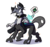 Size: 3500x3309 | Tagged: safe, artist:virmir, oc, oc only, oc:shifting sands, oc:virmir, changeling, taur, cape, changeling oc, clothes, furry, fusion, green changeling, high res, surprised