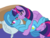 Size: 1440x1080 | Tagged: safe, alternate version, artist:徐詩珮, spring rain, twilight sparkle, alicorn, pony, unicorn, g4, background removed, base used, bed, female, lesbian, mare, on bed, ship:springlight, shipping, simple background, transparent background, twilight sparkle (alicorn)