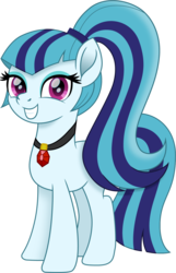 Size: 966x1500 | Tagged: safe, artist:cloudy glow, sonata dusk, earth pony, pony, g4, digital art, equestria girls ponified, female, gem, grin, mare, ponified, simple background, siren gem, smiling, solo, transparent background