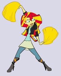 Size: 2154x2688 | Tagged: safe, artist:ivyredmond, sunset shimmer, human, equestria girls, g4, crossover, disney, high res, humanized, kim possible