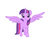 Size: 1054x976 | Tagged: safe, artist:cristpony, twilight sparkle, alicorn, pony, g4, cute, female, looking at you, mare, simple background, solo, spread wings, twiabetes, twilight sparkle (alicorn), white background, wings