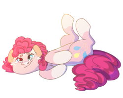 Size: 2500x2000 | Tagged: safe, artist:glitterstar2000, pinkie pie, earth pony, pony, g4, beanbrows, cute, diapinkes, digital art, eyebrows, female, high res, mare, simple background, solo, transparent background