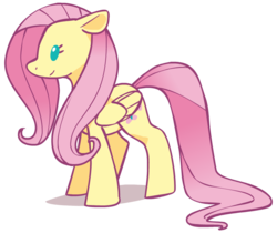 Size: 823x692 | Tagged: safe, artist:kilo, fluttershy, pegasus, pony, g4, beady eyes, chibi, female, simple background, solo, transparent background