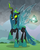 Size: 816x1020 | Tagged: safe, screencap, queen chrysalis, changeling, changeling queen, g4, my little pony: friendship is magic, the ending of the end, annoyed, armor, cropped, fangs, female, former queen chrysalis, glare, grogar's bell, hoof shoes, insect wings, raised hoof, snarling, solo, ultimate chrysalis, wings