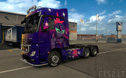 Size: 1440x900 | Tagged: source needed, useless source url, safe, sci-twi, twilight sparkle, equestria girls, g4, euro truck simulator 2, game screencap, mercedes-benz, mercedes-benz actros, midnight sparkle, truck, video game