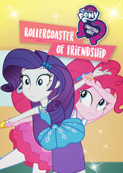 Size: 426x597 | Tagged: safe, screencap, pinkie pie, rarity, equestria girls, equestria girls specials, g4, my little pony equestria girls: better together, my little pony equestria girls: rollercoaster of friendship, duo, female, netflix, photo