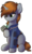 Size: 784x1302 | Tagged: safe, artist:av-4, artist:avastin4, oc, oc only, oc:littlepip, pony, unicorn, fallout equestria, chest fluff, clothes, eyebrows, eyebrows visible through hair, fanfic, fanfic art, female, hooves, horn, jumpsuit, looking at something, mare, pipbuck, simple background, sitting, solo, transparent background, vault suit