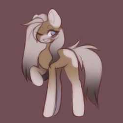 Size: 1024x1024 | Tagged: safe, artist:umiimou, oc, oc only, oc:keanu, earth pony, pony, female, mare, one eye closed, simple background, solo, wink