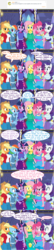 Size: 800x3725 | Tagged: safe, artist:flash equestria photography, applejack, fluttershy, pinkie pie, rainbow dash, rarity, twilight sparkle, anthro, g4, breasts, comic, female, implied cannibalism, mane six, show accurate, show accurate anthro