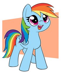 Size: 1074x1292 | Tagged: safe, artist:axlearts, rainbow dash, pegasus, pony, g4, abstract background, cute, dashabetes, female, mare, open mouth, solo