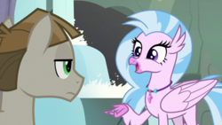 Size: 1920x1080 | Tagged: safe, screencap, mudbriar, silverstream, classical hippogriff, hippogriff, g4, student counsel