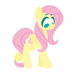 Size: 1024x1024 | Tagged: safe, artist:herfaithfulstudent, fluttershy, pegasus, pony, g4, cute, female, lineless, shyabetes, simple background, solo, transparent background