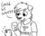 Size: 448x355 | Tagged: safe, artist:askwinonadog, winona, oc, oc:mod dog, dog, anthro, ask winona, g4, anthro oc, barely pony related, black and white, cellphone, description is relevant, duo, furry oc, grayscale, lineart, monochrome, phone, question mark, smartphone