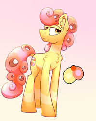 Size: 640x806 | Tagged: safe, artist:aganrnaga, pony, peach ring, ponified, sweet
