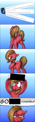 Size: 1152x4000 | Tagged: safe, artist:erudier, oc, oc only, oc:pun, earth pony, pony, ask pun, ask, censor bar, censored, female, mare, solo