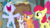 Size: 1920x1080 | Tagged: safe, screencap, apple bloom, scootaloo, skeedaddle, sweetie belle, earth pony, pony, g4, the last crusade, cutie mark crusaders, mawshot, nose in the air, open mouth, uvula, volumetric mouth