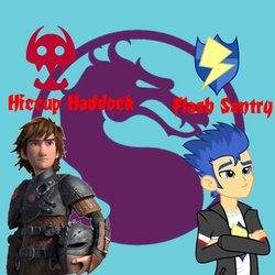 Size: 768x768 | Tagged: safe, flash sentry, equestria girls, g4, barely pony related, hiccup horrendous the third, how to train your dragon, mortal kombat