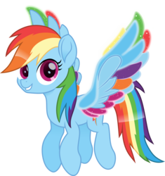 Size: 5000x5317 | Tagged: safe, artist:n0kkun, rainbow dash, pegasus, pony, g4, rainbow roadtrip, colored wings, cute, dashabetes, female, mare, multicolored wings, rainbow wings, simple background, solo, transparent background, wing bling, wings