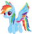 Size: 5000x5317 | Tagged: safe, artist:n0kkun, rainbow dash, pegasus, pony, g4, my little pony: rainbow roadtrip, colored wings, cute, dashabetes, female, mare, multicolored wings, rainbow wings, simple background, solo, transparent background, wing bling, wings