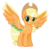 Size: 5000x4727 | Tagged: safe, artist:n0kkun, applejack, earth pony, pegasus, pony, g4, my little pony: friendship is magic, my little pony: rainbow roadtrip, colored wings, female, flapplejack, mare, multicolored wings, race swap, rainbow wings, simple background, solo, transparent background, wing bling, wings