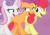 Size: 1339x940 | Tagged: safe, screencap, apple bloom, scootaloo, sweetie belle, earth pony, pegasus, pony, unicorn, g4, growing up is hard to do, being big is all it takes, cropped, cutie mark crusaders, female, lidded eyes, looking at each other, mare, older, older apple bloom, older cmc, older scootaloo, older sweetie belle, open mouth, trio, trotting