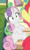 Size: 490x812 | Tagged: safe, screencap, apple bloom, lemon hearts, sweetie belle, earth pony, pony, unicorn, g4, growing up is hard to do, my little pony: friendship is magic, cropped, female, friendship express, mare, offscreen character, older, older sweetie belle, sitting, smiling, solo focus