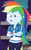 Size: 552x900 | Tagged: safe, edit, edited screencap, screencap, rainbow dash, dashing through the mall, equestria girls, equestria girls specials, g4, my little pony equestria girls: better together, my little pony equestria girls: holidays unwrapped, cropped, crossed arms, geode of super speed, magical geodes, rainbow dash is not amused, unamused, upset, wristband