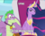 Size: 1303x1078 | Tagged: safe, edit, edited screencap, screencap, spike, twilight sparkle, alicorn, pony, g4, my little pony: friendship is magic, the last problem, cannon, caption, cropped, crown, gigachad spike, image macro, jewelry, meme, misspelling, older, older spike, older twilight, older twilight sparkle (alicorn), princess twilight 2.0, regalia, text, this will end in tears and/or a journey to the moon, to the moon, twilight sparkle (alicorn)