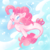 Size: 500x500 | Tagged: safe, artist:ymnsk, pinkie pie, seapony (g4), g4, bubble, clothes, cute, diapinkes, female, open mouth, seaponified, seapony pinkie pie, solo, species swap, underwater
