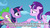 Size: 1280x720 | Tagged: safe, artist:mylittlenanaki, edit, edited screencap, screencap, spike, starlight glimmer, twilight sparkle, alicorn, dragon, pony, g4, the cutie re-mark, crying, dragons riding ponies, happy, holding hooves, inspirational, looking at each other, mister rogers, positive ponies, riding, smiling, spike riding twilight, tears of joy, twilight sparkle (alicorn)