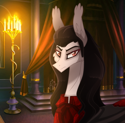 Size: 2143x2120 | Tagged: safe, artist:sugaryicecreammlp, pony, armand, candlestick, high res, interview with a vampire, male, ponified, solo, stallion