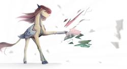 Size: 1213x659 | Tagged: safe, artist:ststayss, oc, oc only, pegasus, pony, leonine tail, solo