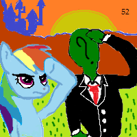 Size: 200x200 | Tagged: safe, anonymous artist, oc, oc:anon, pegasus, pony, 1000 hours in ms paint, canterlot castle, female, mare, ms paint, rainbow dash salutes, salute
