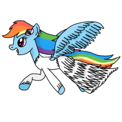 Size: 768x768 | Tagged: safe, artist:asiandra dash, rainbow dash, pegasus, pony, g4, clothes, dress, ear piercing, earring, female, flower, happy, jewelry, piercing, rainbow dash always dresses in style, shading, simple background, solo, spread wings, transparent background, wings