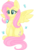 Size: 2048x3000 | Tagged: safe, artist:cinnamontee, fluttershy, butterfly, pegasus, pony, g4, cute, female, high res, holding, looking at something, mare, raised hoof, shyabetes, simple background, sitting, smiling, solo, spread wings, three quarter view, transparent background, wings