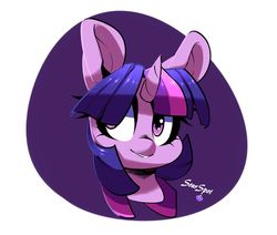 Size: 1024x868 | Tagged: safe, artist:sourspot, twilight sparkle, pony, g4, abstract background, bust, circle background, cute, female, portrait, solo, twiabetes