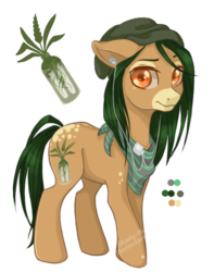 Size: 708x900 | Tagged: safe, artist:shady-bush, oc, oc only, oc:chill vibes, earth pony, pony, female, mare, simple background, solo, transparent background