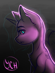 Size: 1200x1600 | Tagged: safe, artist:falafeljake, pony, commission, sketch, solo, wip, ych sketch, your character here
