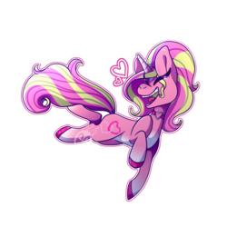 Size: 1536x1536 | Tagged: safe, artist:neonnecr0sis, oc, oc only, oc:lovehearts, pony, unicorn, choker, female, jewelry, laughing, necklace, solo