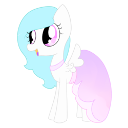 Size: 500x500 | Tagged: safe, artist:wisheslotus, oc, oc only, oc:wishes, pegasus, pony, clothes, dress, female, gala dress, mare, pegasus oc, simple background, solo, transparent background, wings