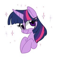 Size: 2000x2000 | Tagged: safe, artist:jen-neigh, twilight sparkle, pony, g4, bust, cute, female, high res, mare, portrait, simple background, solo, sparkles, twiabetes, white background