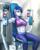 Size: 2250x2845 | Tagged: safe, artist:mykegreywolf, princess luna, vice principal luna, human, equestria girls, g4, abs, armpits, belly, belly button, belly shirt, biceps, boob window, breasts, clothes, female, gym, halter top, high res, midriff, muscles, pants, princess muscle moona, reasonably sized breasts, sitting, solo, sports bra, vice principal muscle moona, workout, workout outfit