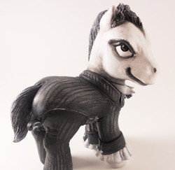 Size: 570x555 | Tagged: safe, pony, g3, arkham city, batman, customized toy, irl, photo, ponified, the joker, toy