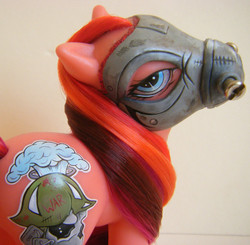 Size: 500x490 | Tagged: safe, pony, g3, customized toy, four horsemen of the apocalypse, irl, photo, ponified, toy, war